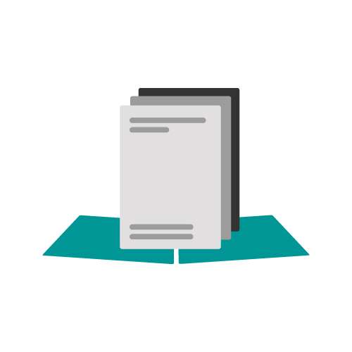  Seiten und Umschläge